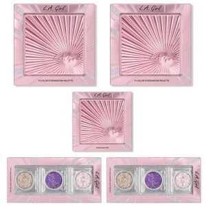 LA Girl Eyeshadow, Highlighter, and Body Glitter Bundle